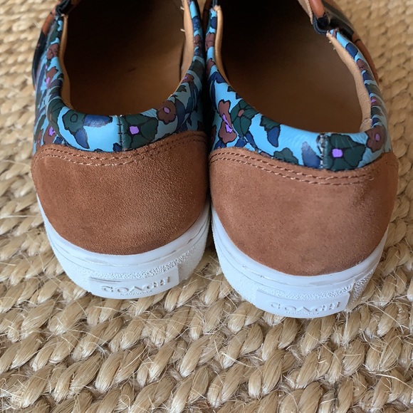 Coach animal print/floral slip on sneakers S 7.5 - Picture 3 of 9